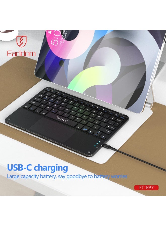 أيرلدوم ET-KB7 Slim Rechargeable Bluetooth Keyboard - Image 2